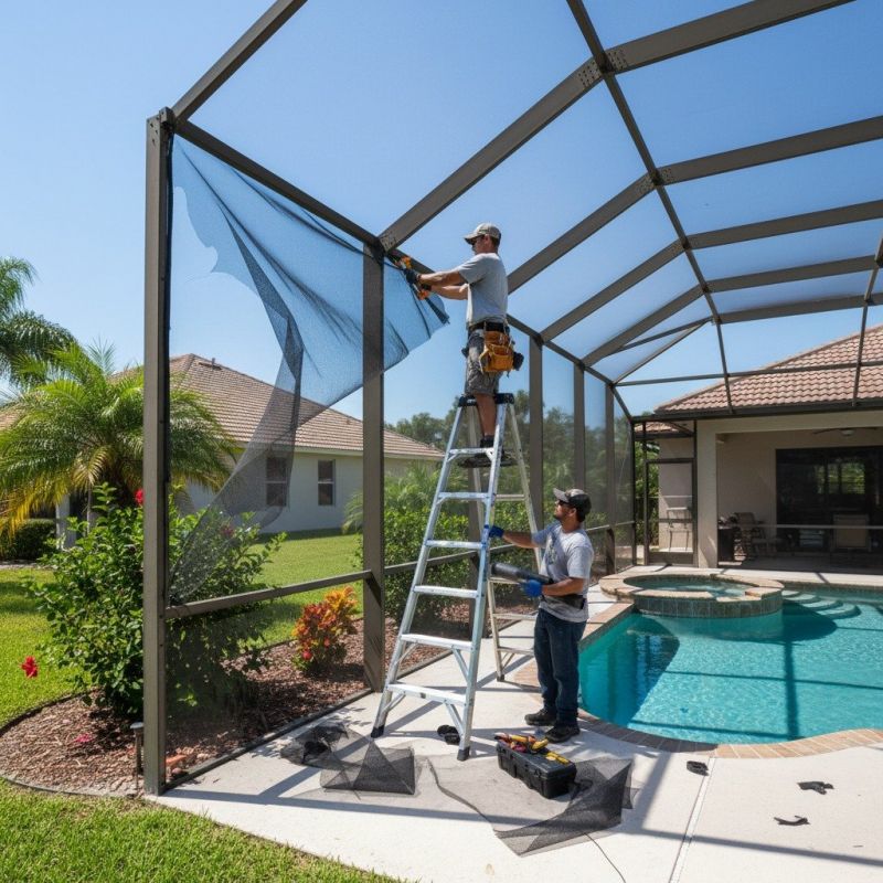 Pool Enclosure Washing